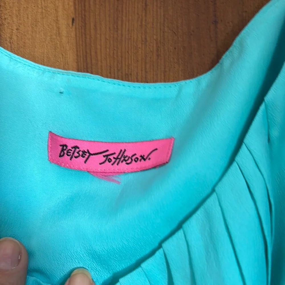 Betsey Johnson Black, Purple, and Teal Dress - Picture 2 of 3